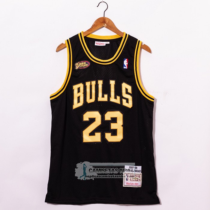 Camiseta Chicago Bulls Michael Jordan 1998 NBA Fianls Retro Negro